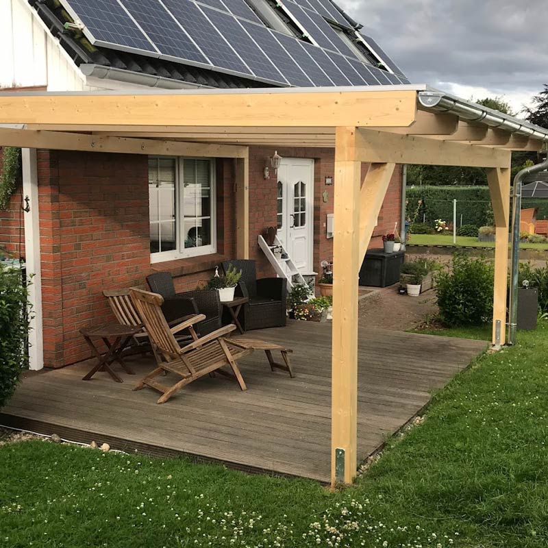 Terrassendach aus Holz in Lübeck